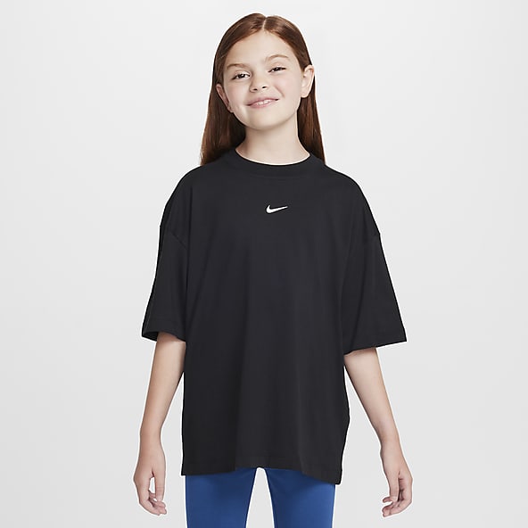 Girls Black Tops T Shirts. Nike